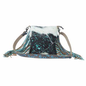 Zircon Concealed Carry Bag Crossbody-Myra Hair-On Leather Shoulder Bag